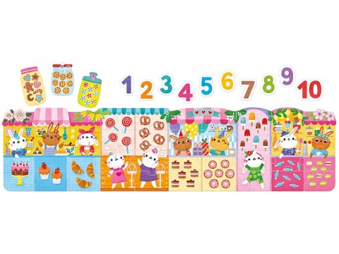CzuCzu Puzzle Cyfry Króliczki nauka liczenia scenariusz zabaw ZA5556 CzuCzu Puzzle Cyfry Króliczki nauka liczenia scenariusz zabaw ZA5556