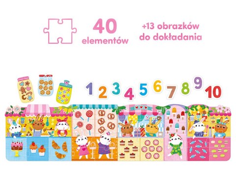CzuCzu Puzzle Cyfry Króliczki nauka liczenia scenariusz zabaw ZA5556 CzuCzu Puzzle Cyfry Króliczki nauka liczenia scenariusz zabaw ZA5556