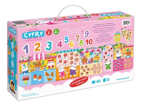 CzuCzu Puzzle Cyfry Króliczki nauka liczenia scenariusz zabaw ZA5556 CzuCzu Puzzle Cyfry Króliczki nauka liczenia scenariusz zabaw ZA5556