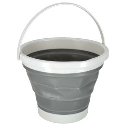Wiadro silikonowe składane 10L szary