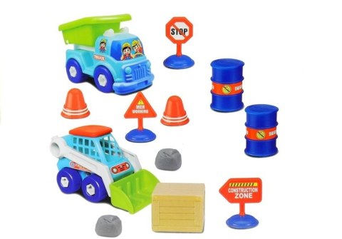 Zestaw Budowlany do Rozkręcania Wkrętarka Klucze Znaki Drogowe