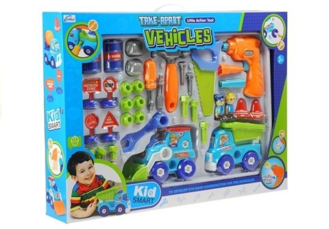 Zestaw Budowlany do Rozkręcania Wkrętarka Klucze Znaki Drogowe