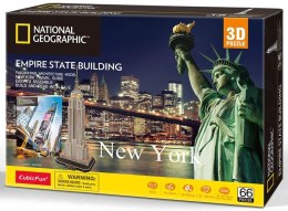 CUBIC FUN PUZZLE 3D NATIONAL GEOGRAPHIC EMPIRE STATE BUILDING - DS0977h