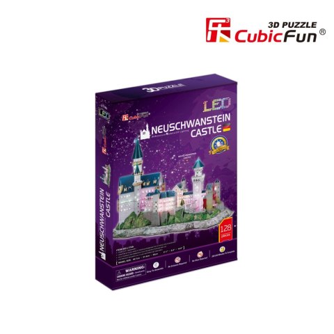 CUBIC FUN PUZZLE 3D LED ZAMEK NEUCHWANSTEIN - L174H