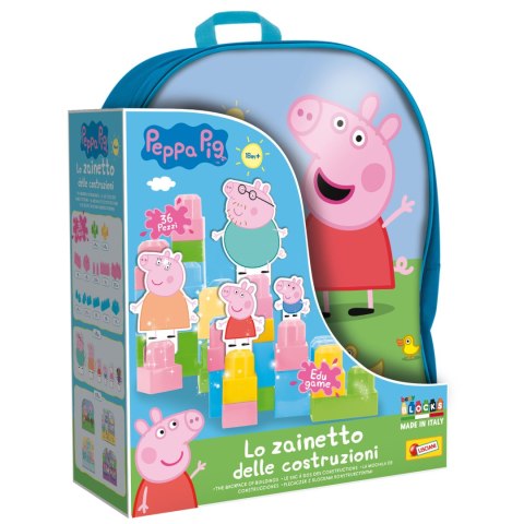 LISCIANI PEPPA PIG PLECAK Z KLOCKAMI KONSTRUKCYJNYMI