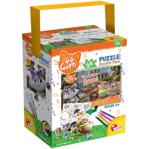 LISCIANI PUZZLE Z RĄCZKĄ MINI 44 KOTY