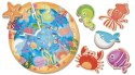 LISCIANI MONTESSORI BABY WOOD PUZZLE ROUND