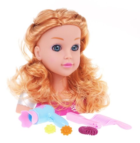 Blond Głowa do Stylizacji Akcesoria lalka do czesania zestaw fryzjerki