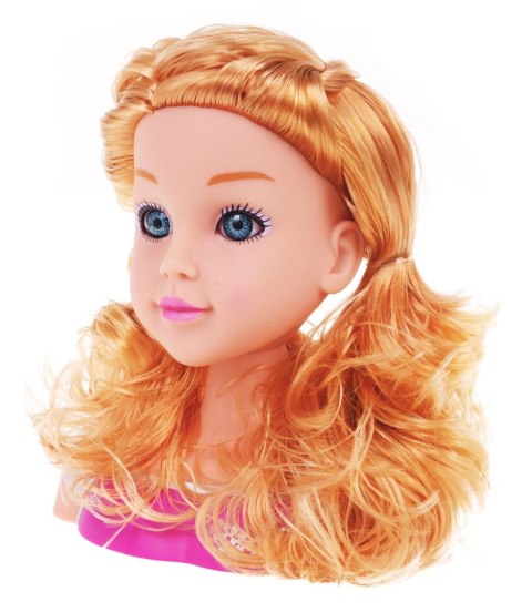 Blond Głowa do Stylizacji Akcesoria lalka do czesania zestaw fryzjerki