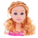 Blond Głowa do Stylizacji Akcesoria lalka do czesania zestaw fryzjerki