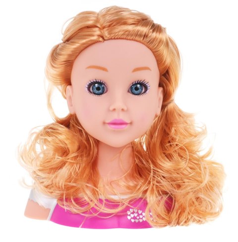 Blond Głowa do Stylizacji Akcesoria lalka do czesania zestaw fryzjerki