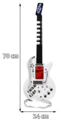 Gitara elektryczna + Mikrofon dla dzieci 6+ Instrument muzyczny Dźwięki + Światła