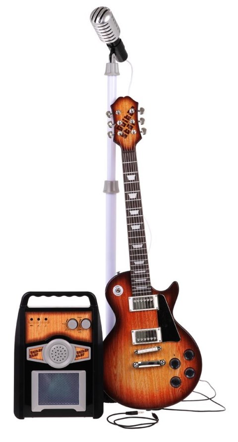 Wzmacniacz Zestaw muzyczny Gitaraelektryczna + Mikrofon microport