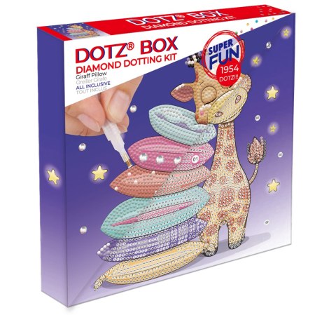 DIAMOND DOTZ DOTZ BOX GIRAFFE PILLOW