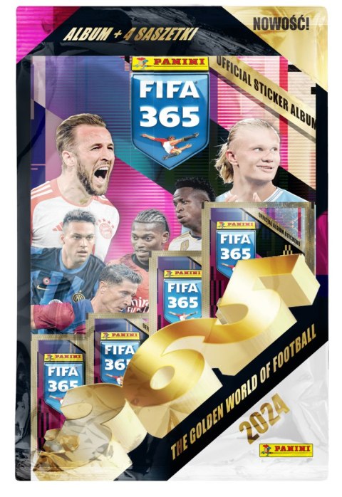 PANINI FIFA 365 ADRENALYN XL 2024 ZESTAW STARTOWY KOLEKCJA NAKLEJKOWA