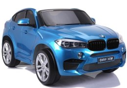DWUSOOSBOWY Auto Na Akumulator BMW X6M Niebieskie Lakierowane