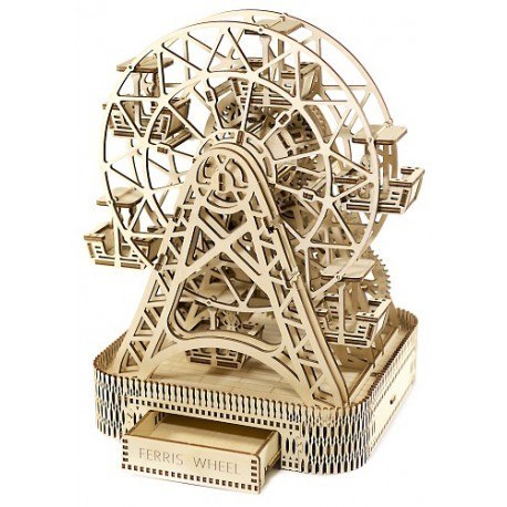 Drewniane puzzle mechaniczne 3d wooden.city - diabelski młyn