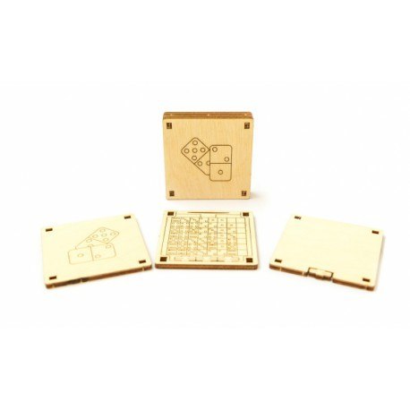 Drewniana gra podróżna 3d wooden.city - domino