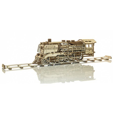 Drewniane puzzle mechaniczne 3d wooden.city - wooden express +