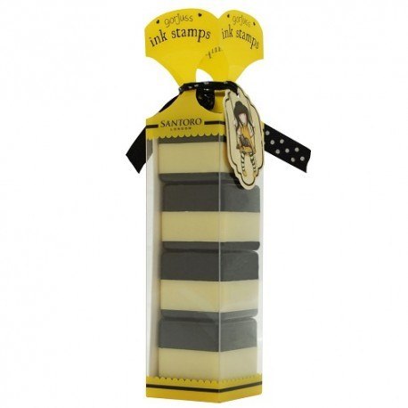 Gorjuss zestaw stempli z tuszem - ruby (yellow)