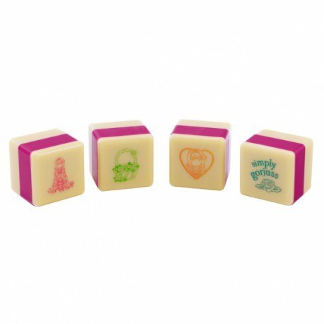 Zestaw stempli z tuszem - gorjuss - rosebud