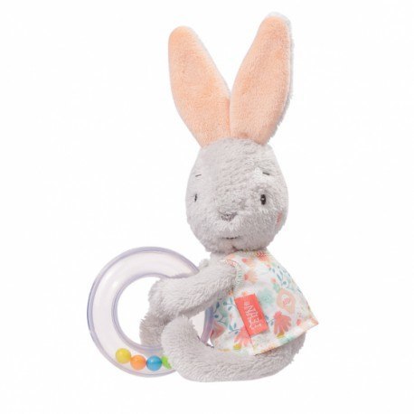 Maskotka z grzechotką, zajączek, z kolekcji: jezioro łabędzie