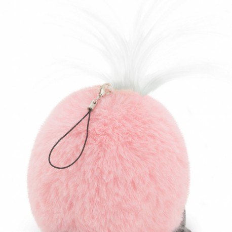 Przytulanka ptaszek whozie 8cm z zawieszką - różowy