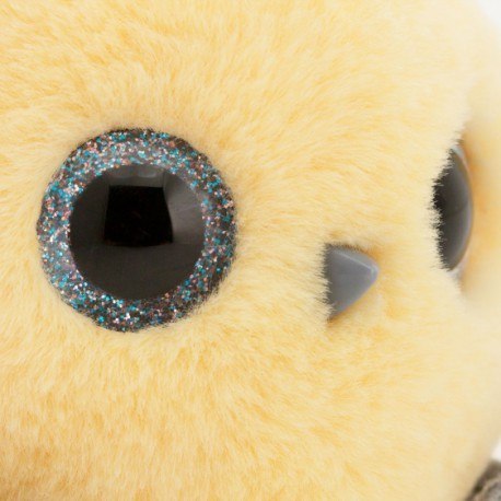 Przytulanka ptaszek whozie 8cm z zawieszką - żółty