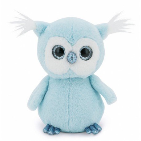 Przytulanka sówka niebieska fluffy - 22cm