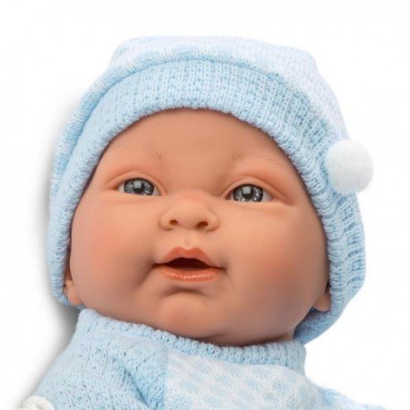 Hiszpańska lalka bobas chłopiec hugo 45cm - full body