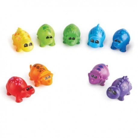 Learning resources, dinozaury, figurki do nauki liczenia, kolorów i