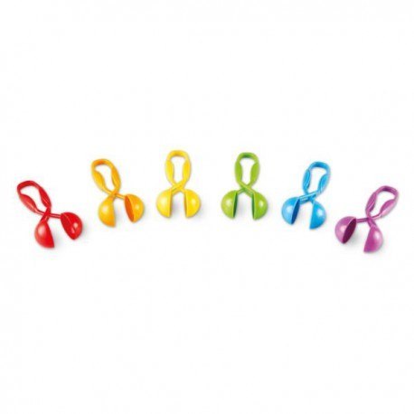 Learning resources, szczypce dla dzieci, zestaw 6 szt.