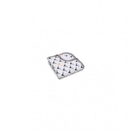 Otulacz - kocyk z eko bawełny z kapturkiem (jelonki)