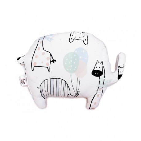 Poduszka minky słonik (żyrafy) miętowa