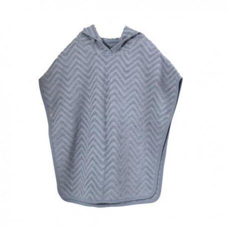 Filibabba poncho zigzag powder blue