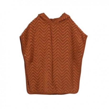 Filibabba poncho zigzag rust