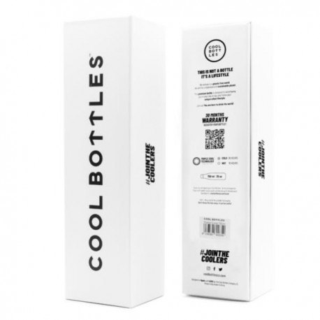Cool bottles butelka termiczna 750 ml triple cool biała