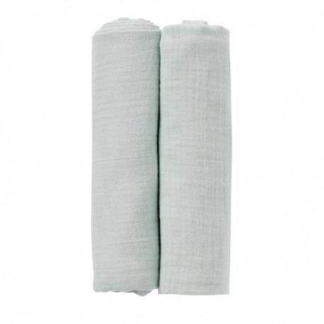 Muślinowe pieluszki i maskotka z grzechotką, konik