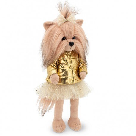 Przytulanka piesek lucky yoyo w złotej kurtce - 38cm