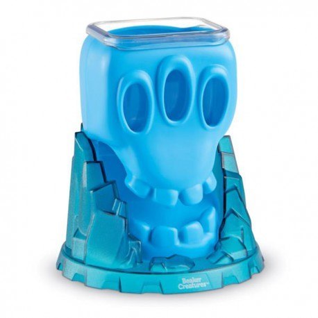 Erupcja wulkanu - czaszka, laboratorium,