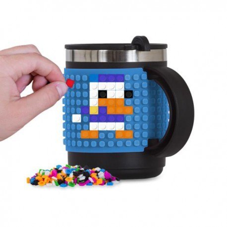 Kubek termiczny, pixie crew, niebieski panel