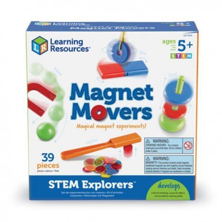 Magnesy, zestaw edukacyjny 39 szt. - magnet movers