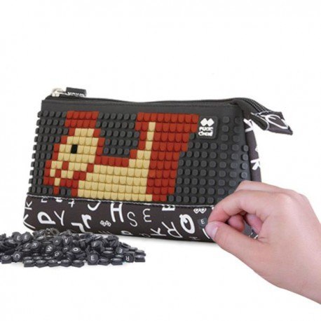 Neoprenowy piórnik na suwak, kosmetyczka, saszetka, pixie crew,