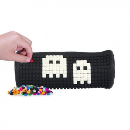 Okrągły piórnik na suwak, kosmetyczka, saszetka, pixie crew,