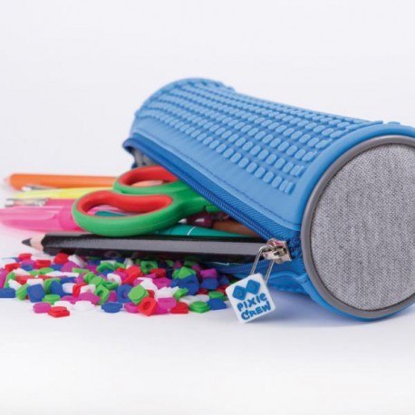 Okrągły piórnik na suwak, kosmetyczka, saszetka, pixie crew,