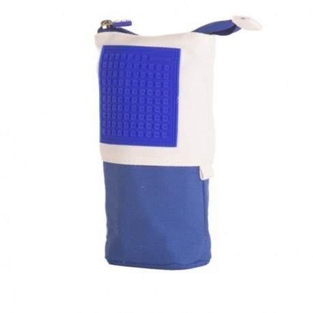 Pionowy piórnik na suwak, pixie crew, niebieski,