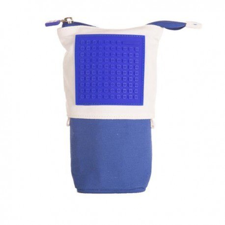 Pionowy piórnik na suwak, pixie crew, niebieski,