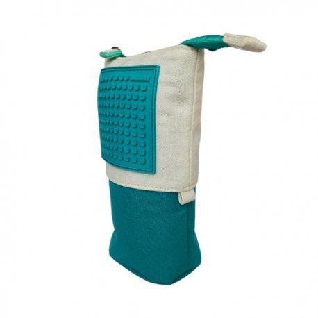 Pionowy piórnik na suwak, pixie crew, turkusowy,