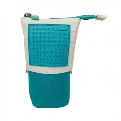 Pionowy piórnik na suwak, pixie crew, turkusowy,