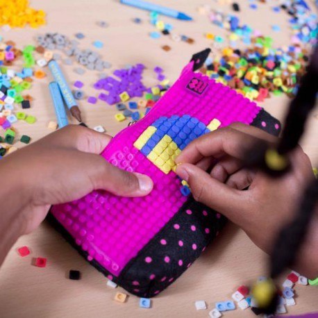 Piórnik na suwak, kosmetyczka, saszetka, pixie